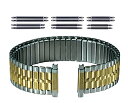 【中古】【未使用・未開封品】Gilden メンズ用 拡張 17-22mm エクストラロング ツートーン ステンレススチール 時計バンド 536-TL