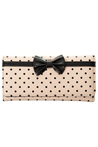 Banned Carla 50年代ヴィンテージスタイルPolka Dot財布 カラー: ブラウン