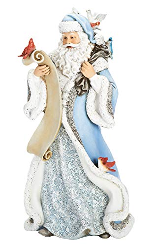 【中古】【未使用・未開封品】Roman - 36cm SANTA W/FEATHER FRIENDS FIG