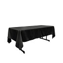 yÁzygpEJizLA Linen TCpop60x108-BlackP24 Polyester Poplin Rectangular Tablecloth, Black - 60 x 108 in.