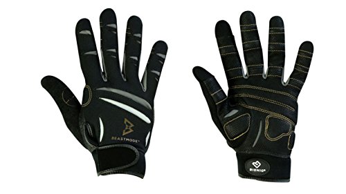 (X-Large) - Bionic The Official Glove of Marshawn Lynch Gloves Beast Mode Women's Full Finger Fitness/Lifting Gloves w/Natural Fit Tech