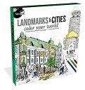 【中古】【未使用・未開封品】Spice Box ランドマーク&シティカラーユアワールド 塗り絵 クリエイティブキット(3)
