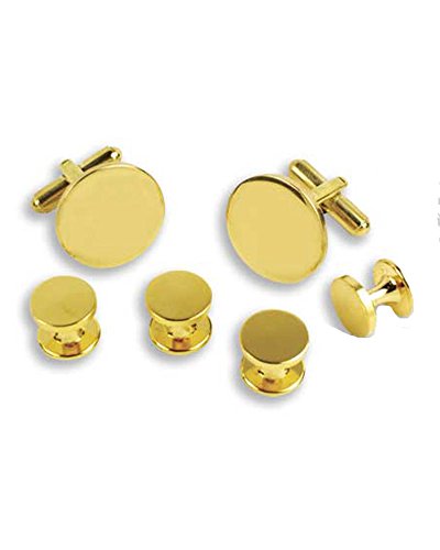 【中古】【未使用・未開封品】Polished Gold Tuxedo Cufflinks and Studs(4.0)