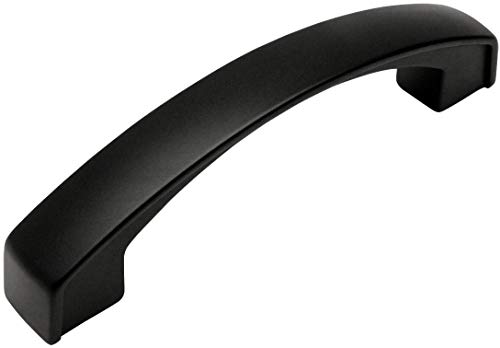 楽天AJIMURA-SHOP【中古】【未使用・未開封品】Cosmas 616???96?FBフラットブラックモダンキャビネットハードウェアアーチハンドルプル???3???3?/ 4?