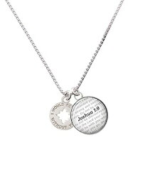 【中古】【未使用・未開封品】I Would Be Lost Without You???Bible verse Joshua 1?: 9ガラスドームNecklace , 18?" + 2?"