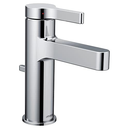 Moen 6710?Vichy単穴浴室の蛇口???Includesメタルポップアップ排水Assemb、 6710 1