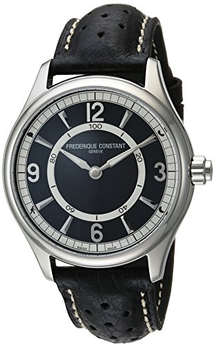 【中古】【未使用・未開封品】Frederique Constant メンズ ホルロジカル スマートウォッチ ステンレススチール スイス製クォーツ レザー カーフスキンストラップ ブラック 21