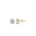 【中古】【未使用・未開封品】14?Kゴールド3-prong Martiniラウンドダイヤモンドスタッドイヤリング( 1?/ 6ct、Good、si2?) pus...