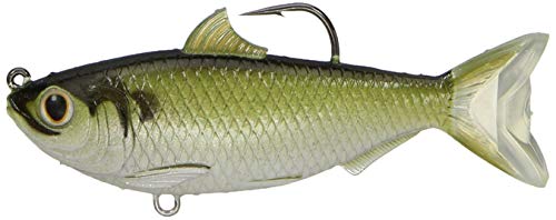 【中古】【未使用・未開封品】(11cm , Green/Bronze) - LIVE TARGET Threadfin Shad Soft Plastic Swimbait