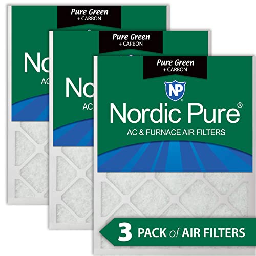 【中古】【未使用・未開封品】Nordic Pure 10?x 24?x 1puregreen + c-3?AC炉エアフィルタ、10?x 24?x 1、