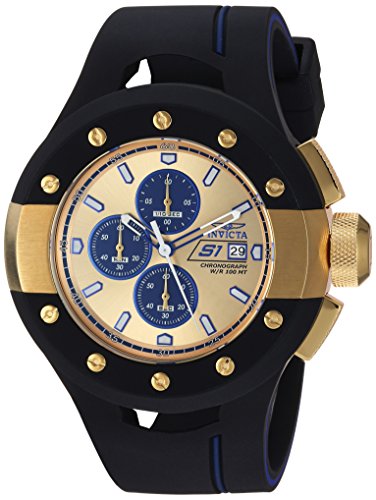 【中古】【未使用・未開封品】Invicta Men's 'S1 Rally' Quartz Steel-Two-Tone and Silicone Casual Watch%カンマ% Color:Black (Model: 22438)