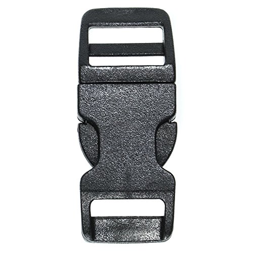 PARACORD PLANET Brand Contoured Side Release Black Buckle ? Multiple Size and Quantity