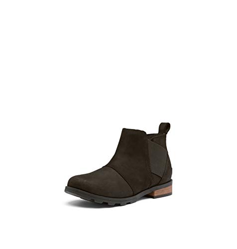 【中古】【未使用 未開封品】 ソレル Women 039 s Emelie Chelsea Black/Ankle-High Boot - 6M
