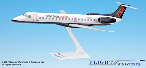 楽天AJIMURA-SHOP【中古】【未使用・未開封品】トランスステート航空 RJ145 飛行機ミニチュアモデル プラスチックスナップ 1:200 パーツ# AEM-14500C-004