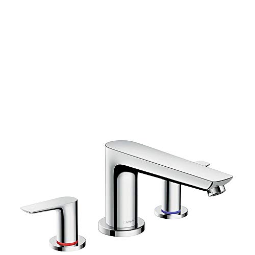 hansgrohe Talis E Modern 1-Handle 16-inch Wide Roman Tub Filler Freestanding Bathtub Faucet in Chrome, 71747001