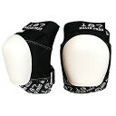 š̤ۡѡ̤ʡ(Medium, Black / White w/ White Cap) - 187 Killer Pads Safety Gear - Pro Knee Pads