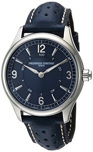 【中古】【未使用・未開封品】Frederique Constant メンズ ホロロジカルスマートウォッチ ステンレススチール スイスクォーツ レザー カーフスキンストラップ ブルー 21 (モデ