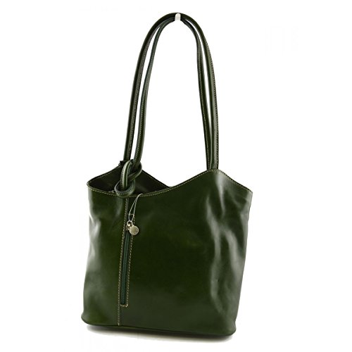 【中古】【未使用 未開封品】Made In Italy Genuine Leather Shoulder Bag Color Green - Woman Bag