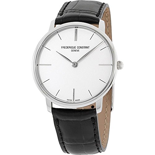 【中古】【未使用・未開封品】Frederique Constant スリムライン ステンレススチール メンズストラップウォッチ シルバーダイヤル FC-200S5S36