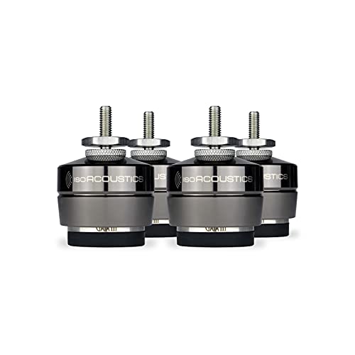 yÁzygpEJizIsoAcoustics Gaia III Isolation Feet for Speakers & Subwoofers (Set of 4) (Gaia III (70 lb. max))