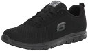 【中古】【未使用・未開封品】Skechers レディース Ghenter Bronaugh フードサービスシューズ, ブラック, 24.5