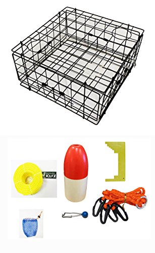 【中古】【未使用・未開封品】KUFA ビニールコーティング カニトラップ アクセサリーキット (100フィート ポリロープ ラインウェイト、クリッパー、ベイトバ...