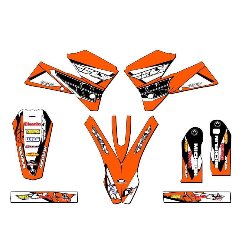 【中古】【未使用・未開封品】センジグラフィックス2006???2007?KTM XC、Fly Racingオレンジグラフィックキット