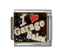 【中古】【未使用・未開封品】Stylysh Charms Garage Sales I Love A Bargain セール エナメル イタリア製 9mm リン...