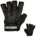 【中古】【未使用 未開封品】(Large, Black) - Contraband Black Label 5150 Pro Leather Weight Lifting Gloves