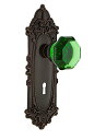 【中古】【未使用・未開封品】Nostalgic Warehouse 722108 ビクトリア朝プレート 鍵穴 通路 ウォルドルフ エメラルド ドアノブ 流行に左右されないブロンズ 2.375(4)