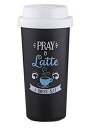 【中古】【未使用・未開封品】Pray a Latte宗教二重壁断熱タンブラーカップ 12オンス