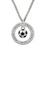 【中古】【未使用・未開封品】3?- Dサッカーボール???Love Hope Faith Affirmationリングネックレス