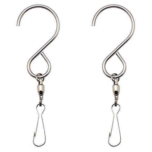 š̤ۡѡ̤ʡ(Wind Spinner Hook 2) - 2-Pack Smooth Spinning Swivel Cl...