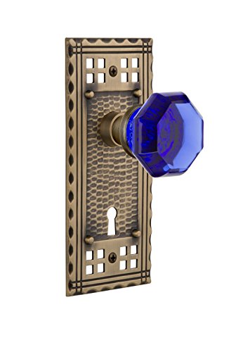 【中古】【未使用・未開封品】Nostalgic Warehouse 721382?Craftsmanプレートドアノブ MORTISE 2.25 With Keyhole 726135 1