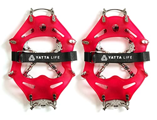 【中古】【未使用・未開封品】Yatta Life Heavy Duty Microspikes 14-spikes Iceグリップ雪Cleats Footwear Cramponsのウォーキング、ジョギング、またはハイキングon雪と氷