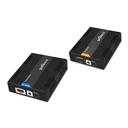 【中古】【未使用・未開封品】gofanco HDBaseT HDMIエクステンダー 4K 60Hz (4:2:0 8ビット) CAT5e/CAT6/CAT7ケーブル双方向IR付き PoC - 最大70メートル (230フィート) @ 108