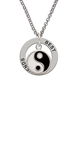 【中古】【未使用・未開封品】エナメルYin and Yang???Best Friends Affirmationリングネックレス