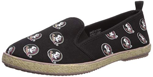 【中古】【未使用・未開封品】NCAAチームロゴレディースキャンバスEspadrille Slip On Flats靴