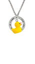 【中古】【未使用・未開封品】樹脂イエローDucky???I Love You Affirmationリングネックレス