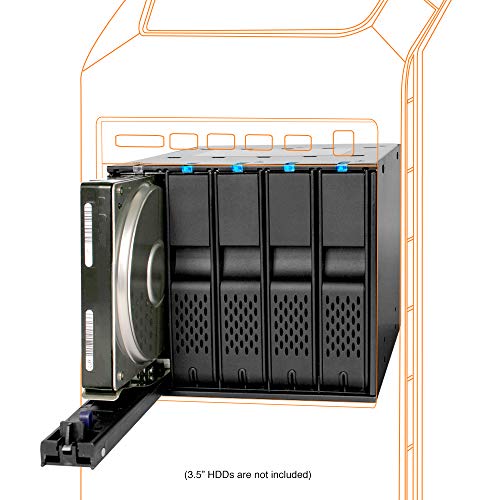 MB975SP-B R1 トレイレス 5 Bay 3.5" SATA HD Hot Swap Backplane Cage in 3x External 5.25" Bay