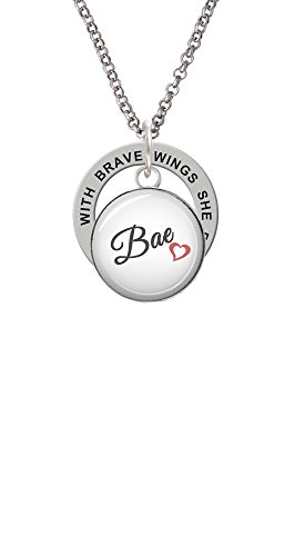 【中古】【未使用・未開封品】ドーム型Bae???Brave Wings Affirmationリングネックレス