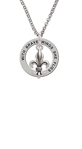 【中古】【未使用・未開封品】Mサイズ アンティーク フルール ディリス - ブレイブ ウィング アファメーション リング ネックレス