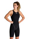 【中古】【未使用・未開封品】(24, Black) - Arena women Racing Suit Powerskin ST 2.0 open back,