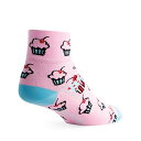 【中古】【未使用・未開封品】SockGuy、ユニークなカップケーキ、クラシックソックス、スポーティでスタイリッシュ、3インチ - スモール/ミディアム
