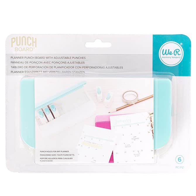 【中古】【未使用・未開封品】We R Memory Keepers Punch Board パンチボード & パンチ - Planner (6 ..