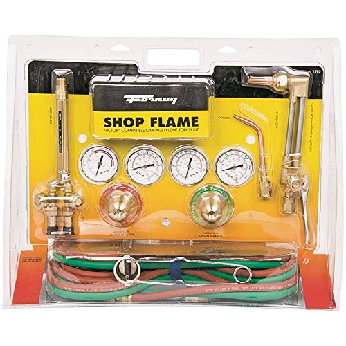 Forney 1705 Torch Kit, Medium Duty, Shop Flame, Victor Type Oxygen Acetylene 