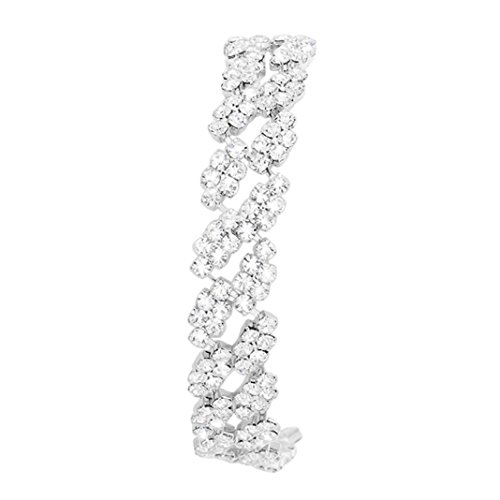 [중고] [미사용·미개봉품] 로즈마리 컬렉션 Women's Sparkling Crystal Cluster 패션 팔찌