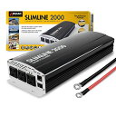 【中古】【未使用・未開封品】Wagan EL3724 2000W Slim Line 4500W Surge Peak, 12 Volt DC Input Power Inverter, Black(2)