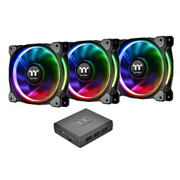 【中古】【未使用・未開封品】Thermaltake Riing Plus 14 RGB Radiator Fan TT Premium Edition -3Pack- ケースファン FN1087CL-F056-PL14SW-A