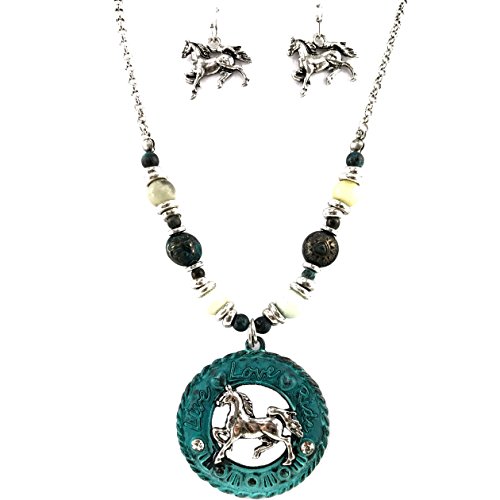 【中古】【未使用・未開封品】WesternピークLive Love Ride Horse Westernロープチェーンネックレス、..